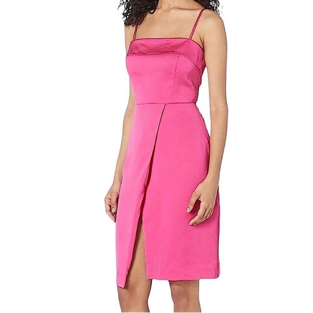 NWT J. CREW 365 Dress Satin Crepe Foldover Dress Size 4